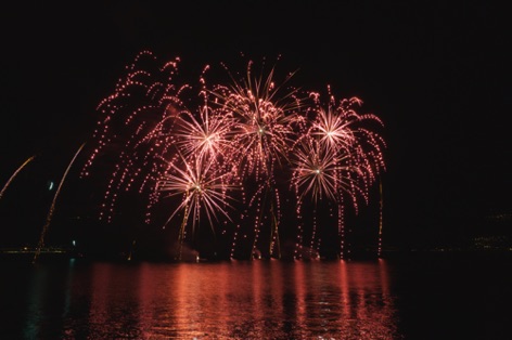 Luino - fuochi d'artificio